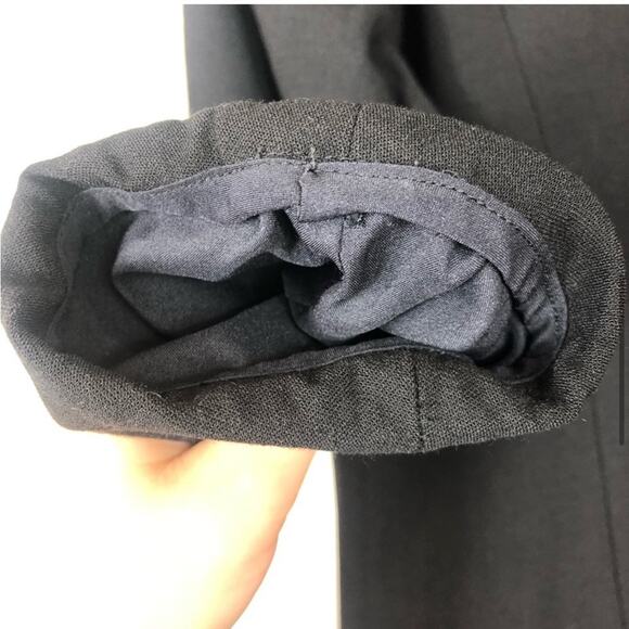 Tracy Reese black wool blend ruffle hem mini dress - Picture 8 of 9